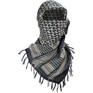 ⚡Men Black Camel 100% Cotton Military Shemagh Desert Keffiyeh Scarf Wrap